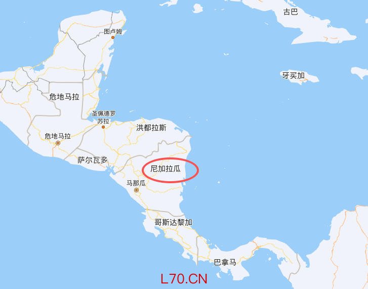 尼加拉瓜地理位置