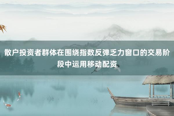 散户投资者群体在围绕指数反弹乏力窗口的交易阶段中运用移动配资