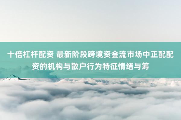 十倍杠杆配资 最新阶段跨境资金流市场中正配配资的机构与散户行为特征情绪与筹